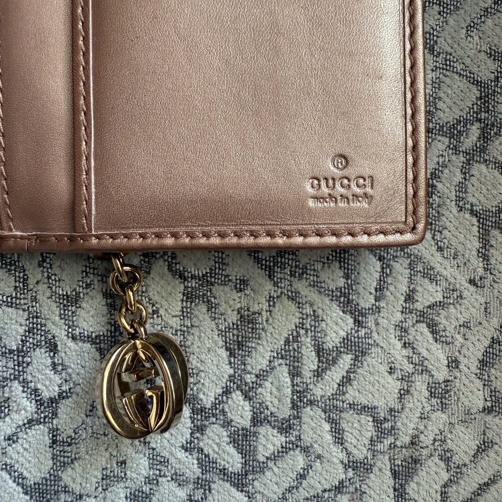 Gucci Guccissima Women's Leather Wallet with Gold Gucci Ball - Picture 5 of 6